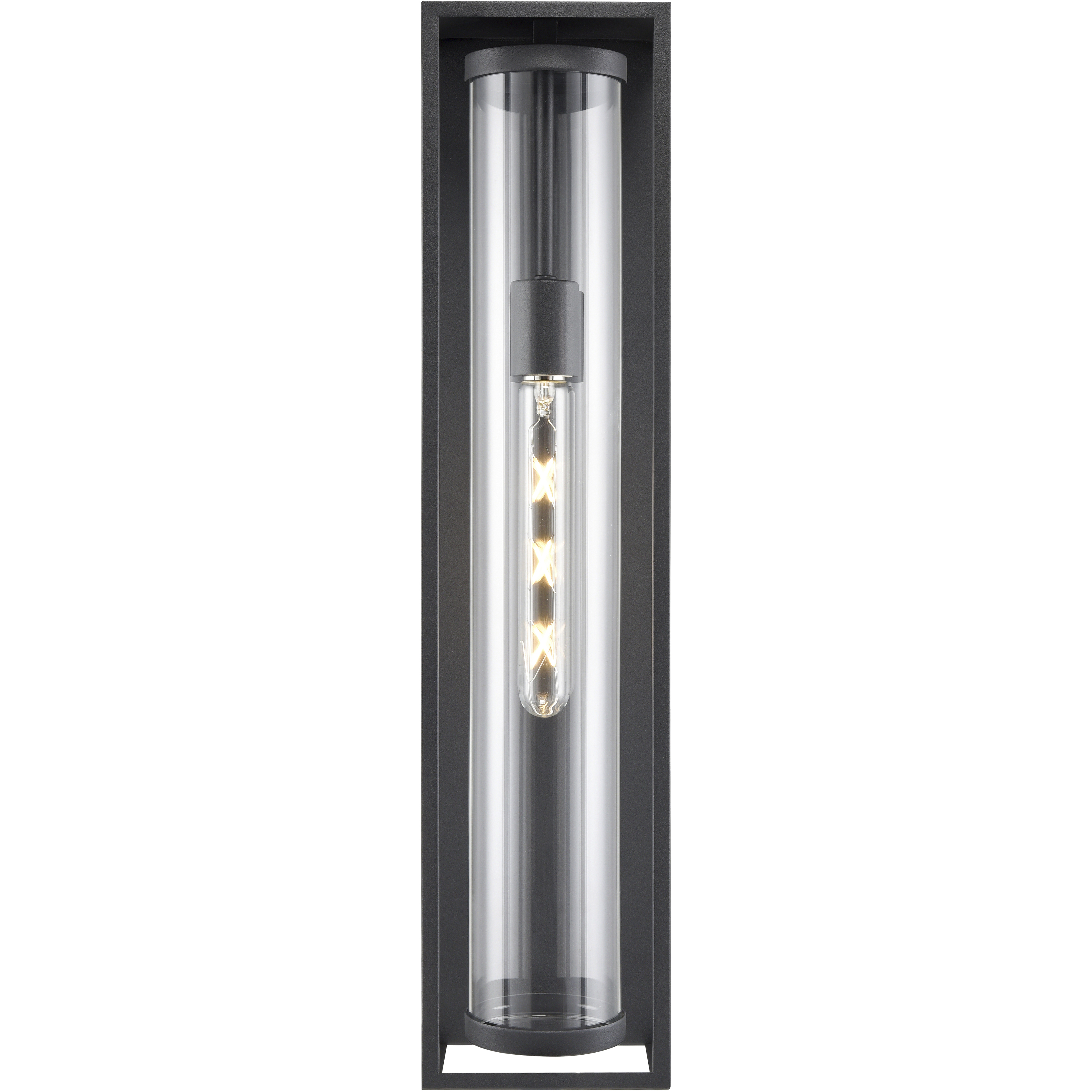 Caleb 1 Light 24 inch Textured Black Outdoor Wall Sconce